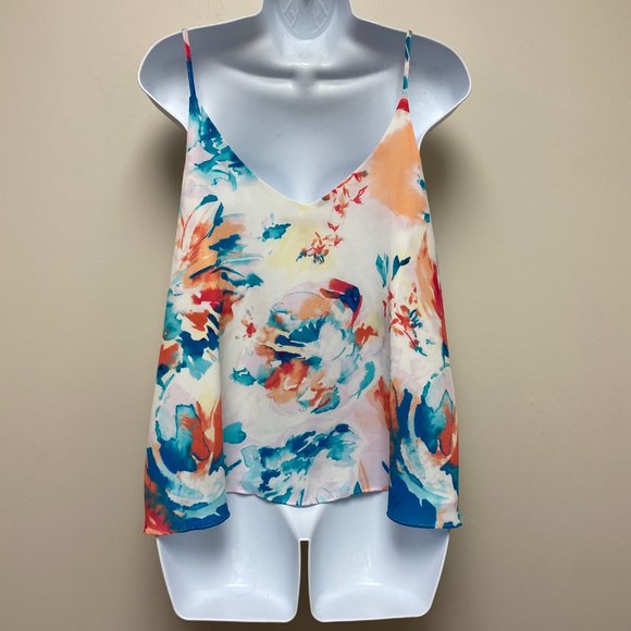 Saks Fifth Avenue Strappy Floral Tank Top - Picture 2 of 5